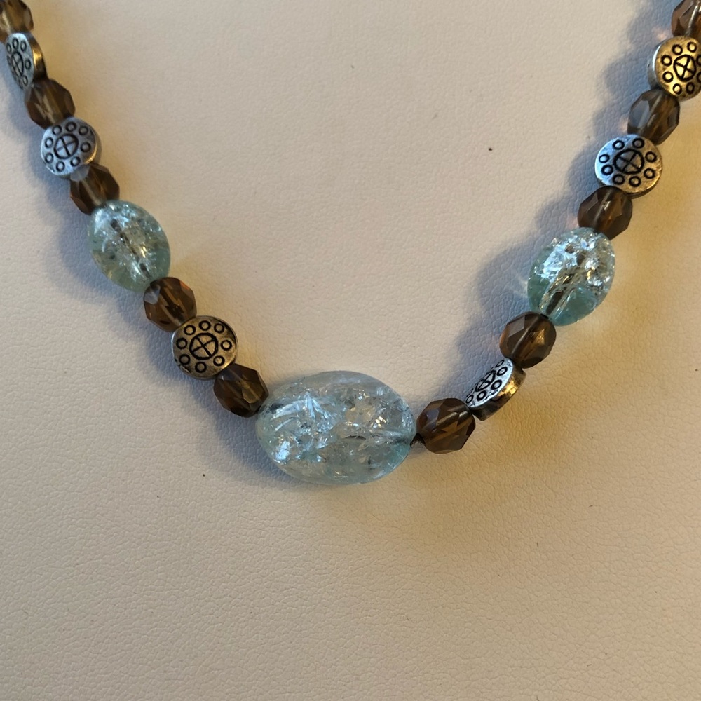 Lia Sophia crackled bead Necklace